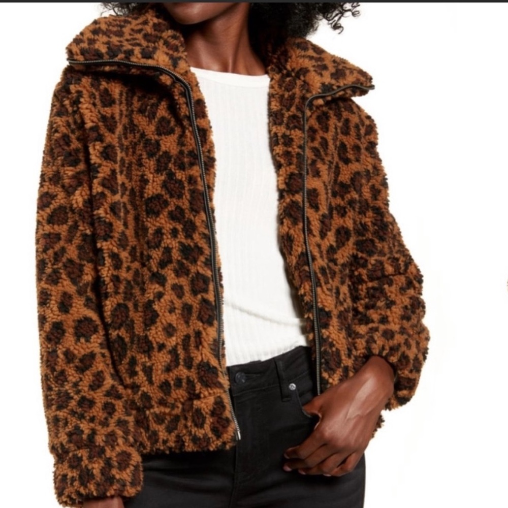 BB Dakota Leopard Print Coat